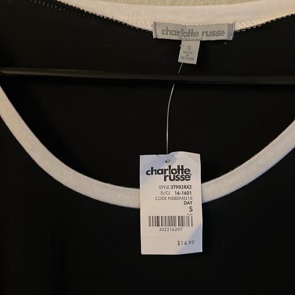 Charlotte Russe, small black tee tags still on! - Picture 2 of 3